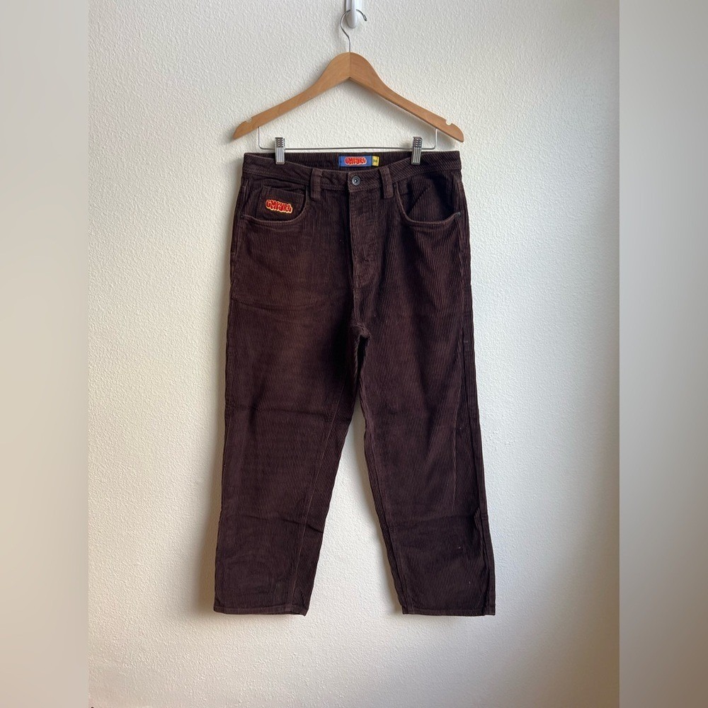 Empyre‎ Relax Men's Corduroy Pants, Chocolate Brown, Size 30